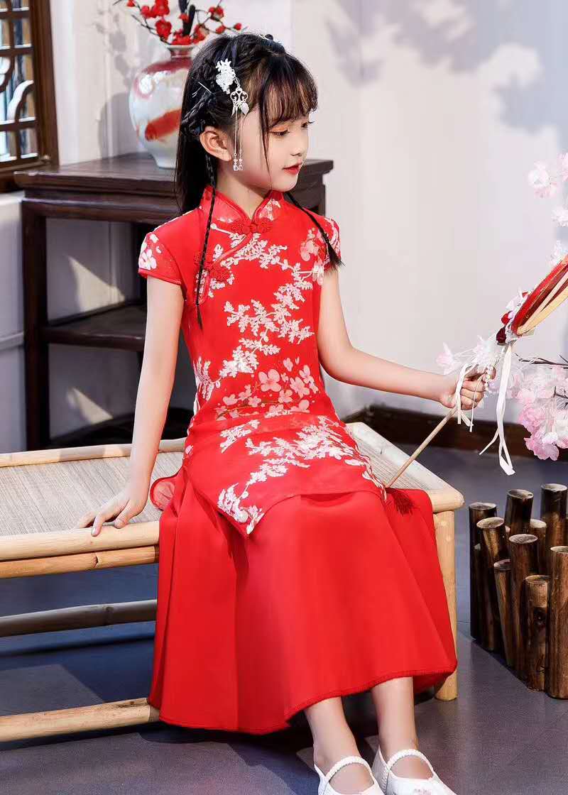 中式现代小旗袍童装2020-120¥