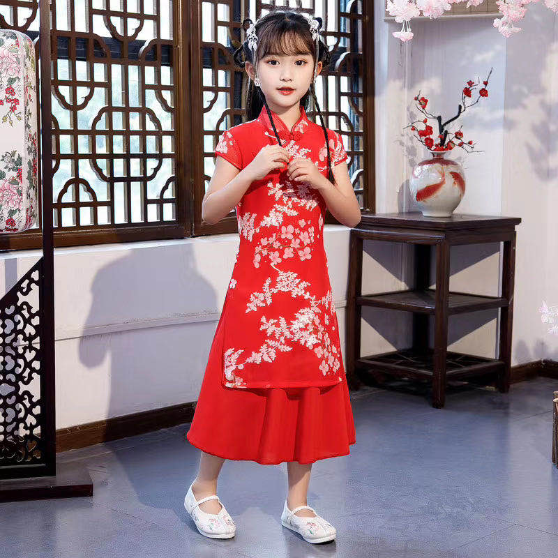 中式现代小旗袍童装2020-120¥